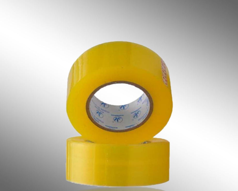 Transparent packing tape roll