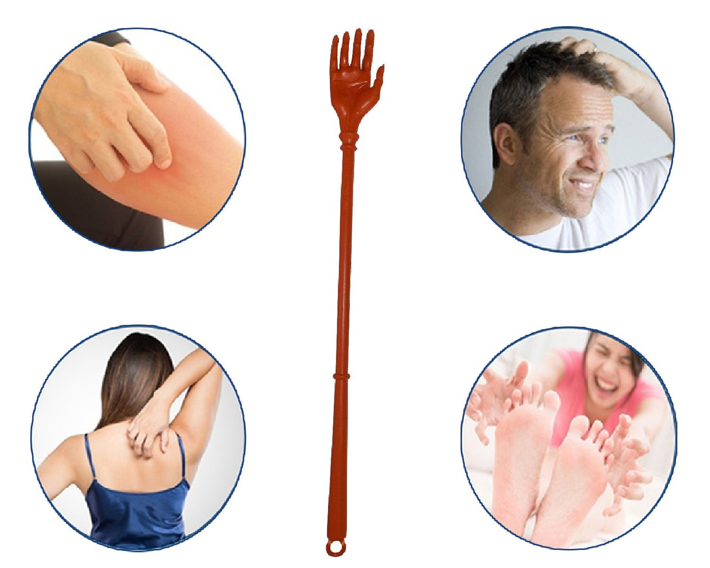 Back scratcher rod, lightweight and durable.