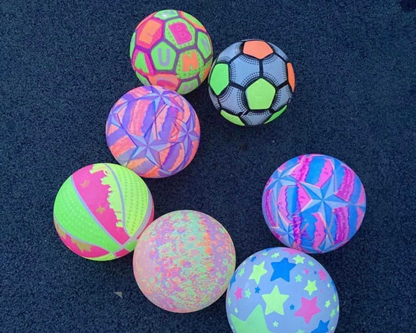 LED rubber ball for stress relief, showcasing its interactive play features and texture