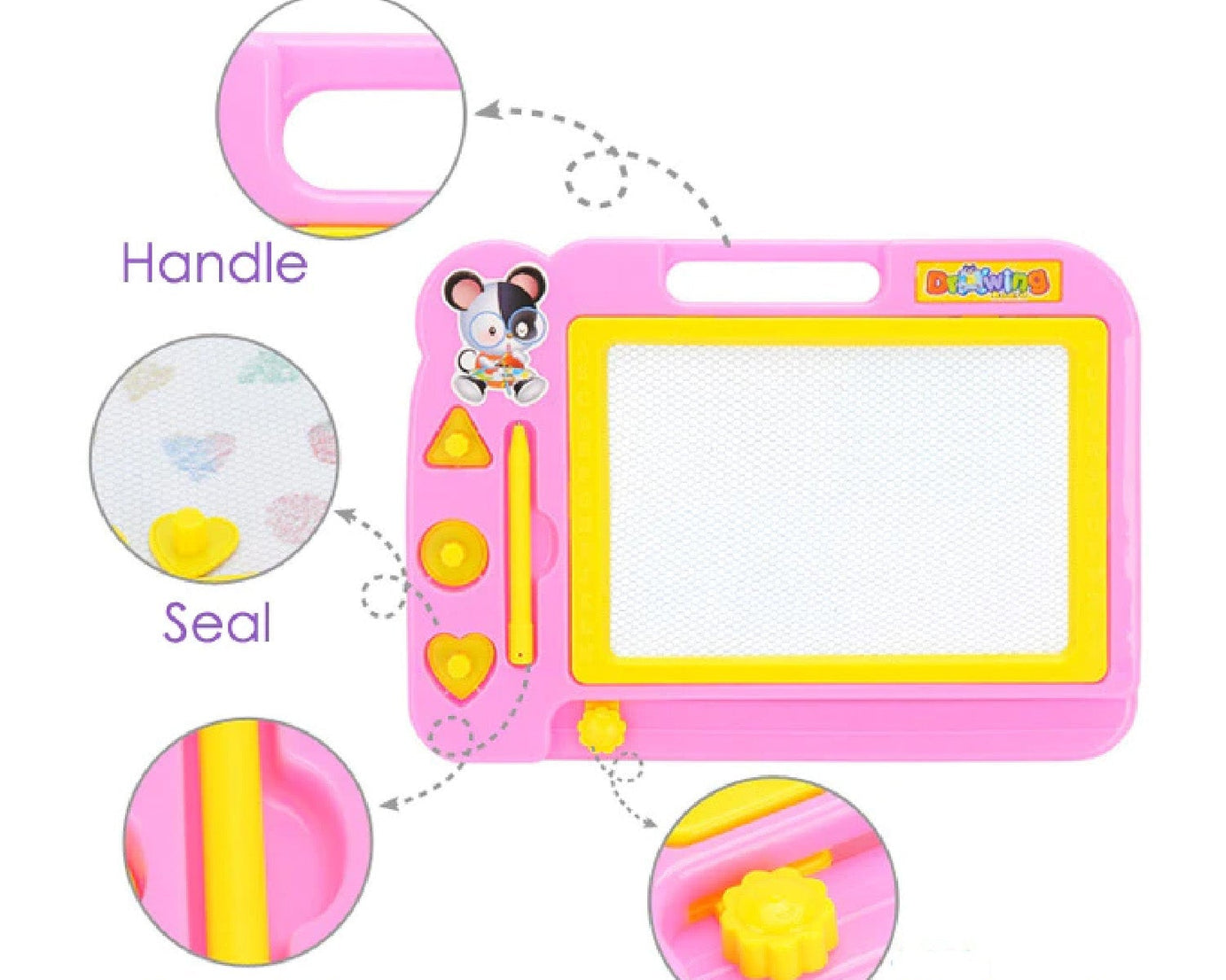 Colorful magnetic drawing board