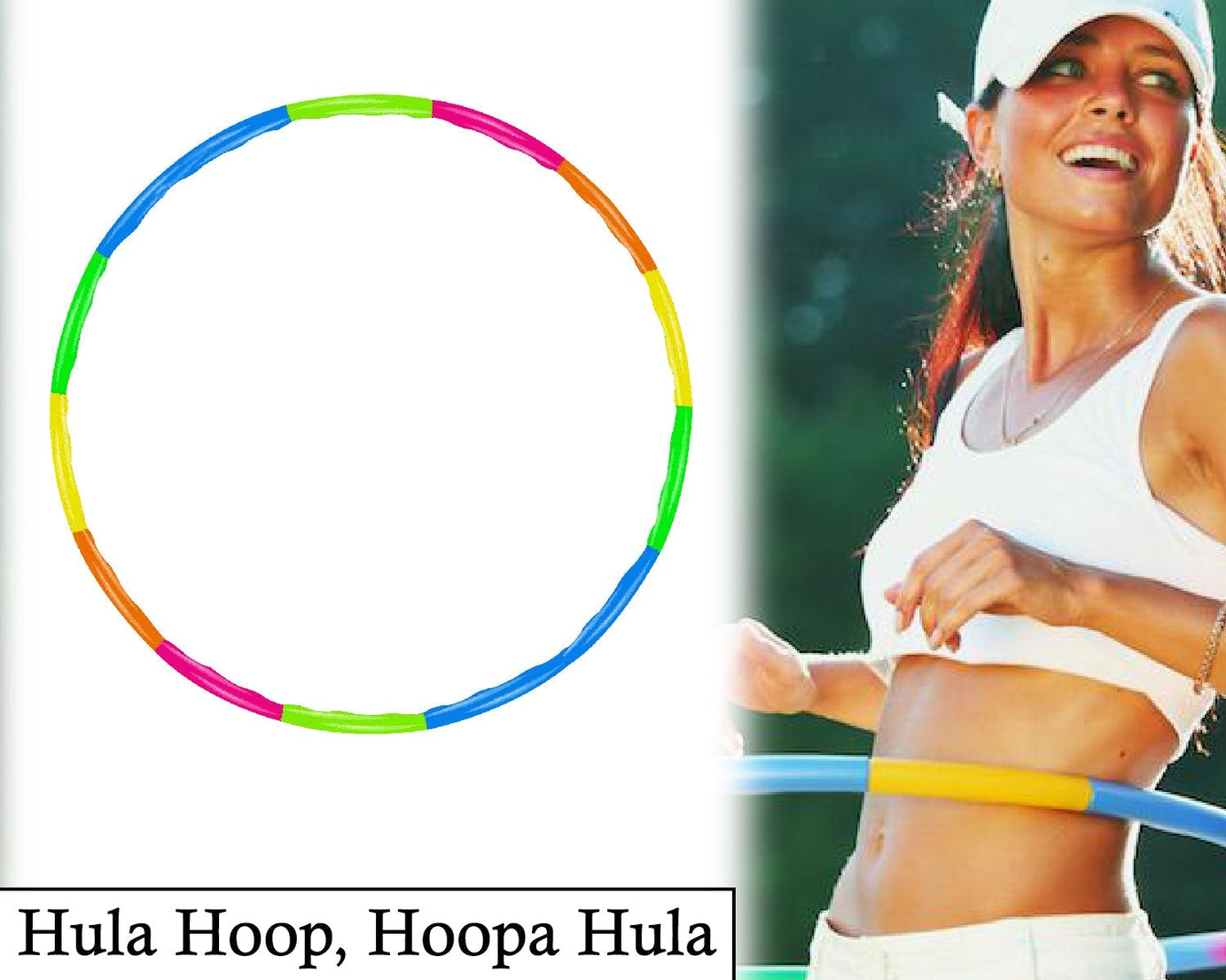 Fitness hula hoop with colors