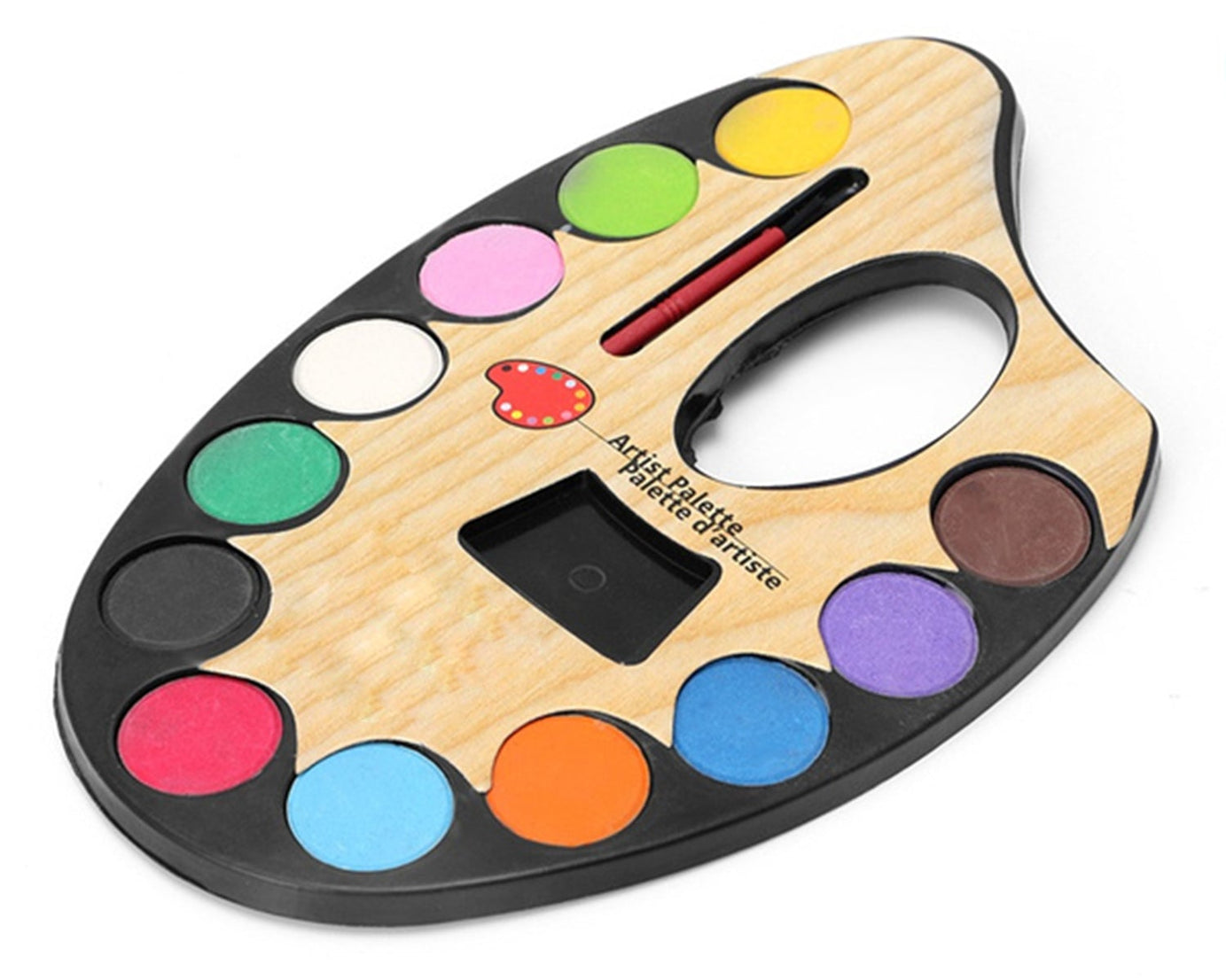 Non-toxic watercolor set with vibrant colors for sketching