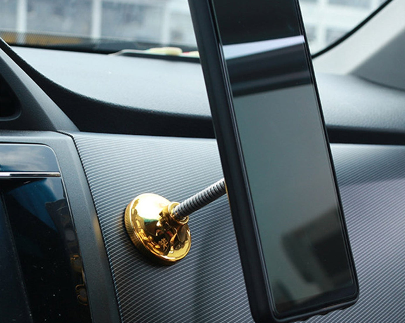 360-degree rotating cellphone holder in multicolor.