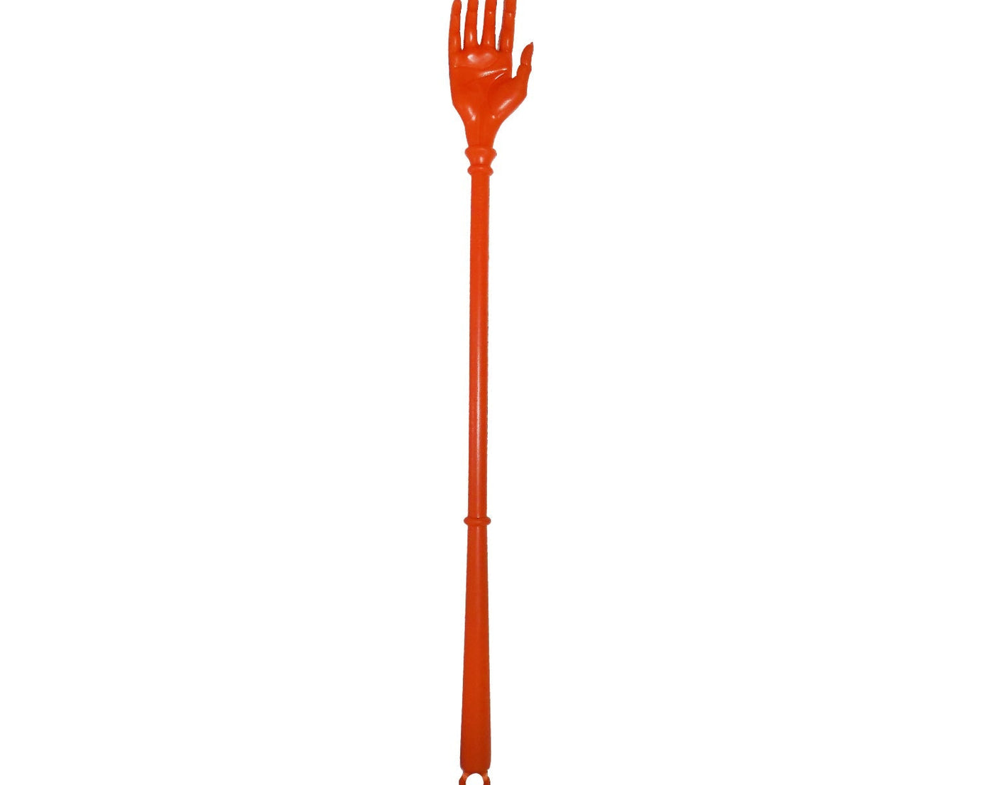 Plastic back scratcher, perfect for itching relief.