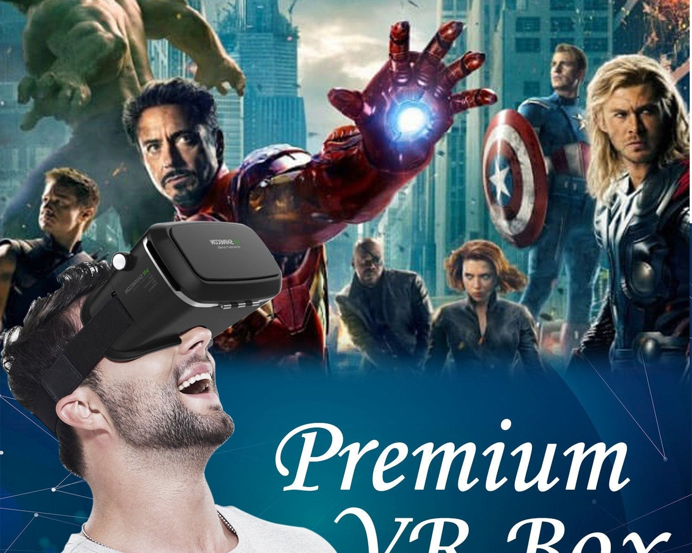 1447 VR Pro Virtual Reality 3D Glasses Headset