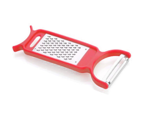 Versatile kitchen tool for peeling and grating