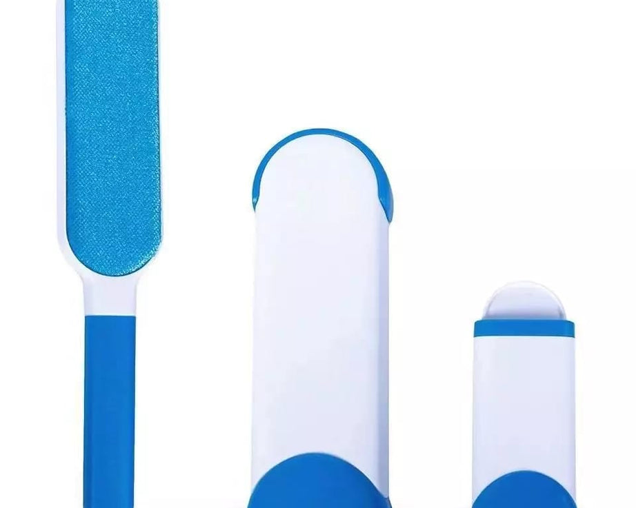 Reusable pet fur remover with dual surfaces