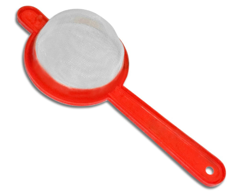 Multicolor strainers for tea and coffee, practical and stylish.