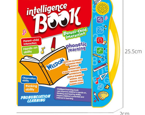Interactive learning book for kids with numbers and letters