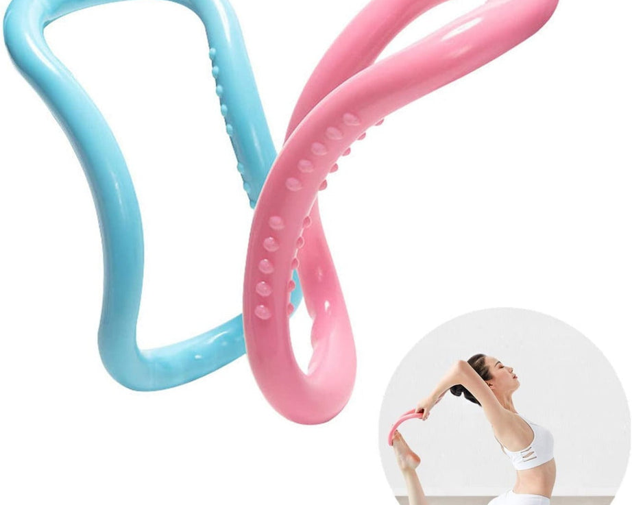 Yoga ring, Pilates ring, portable fitness tool for exercises.