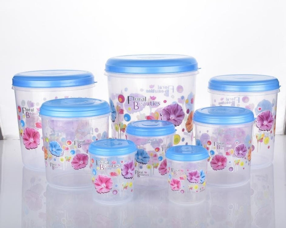 Airtight transparent container set