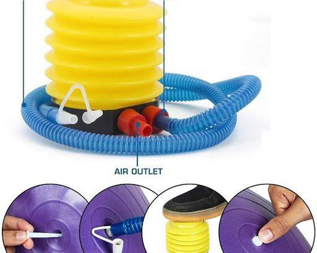 Compact foot air pump, ideal for roadside emergencies