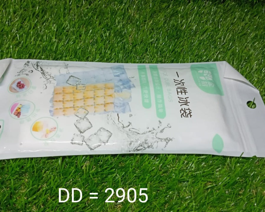 Disposable Ice Cube Bags, Stackable Easy Release Ice Cube Mold Trays Self-Seal Freezing Maker,Cold Ice Pack Cooler Bag for Cocktail Food Wine