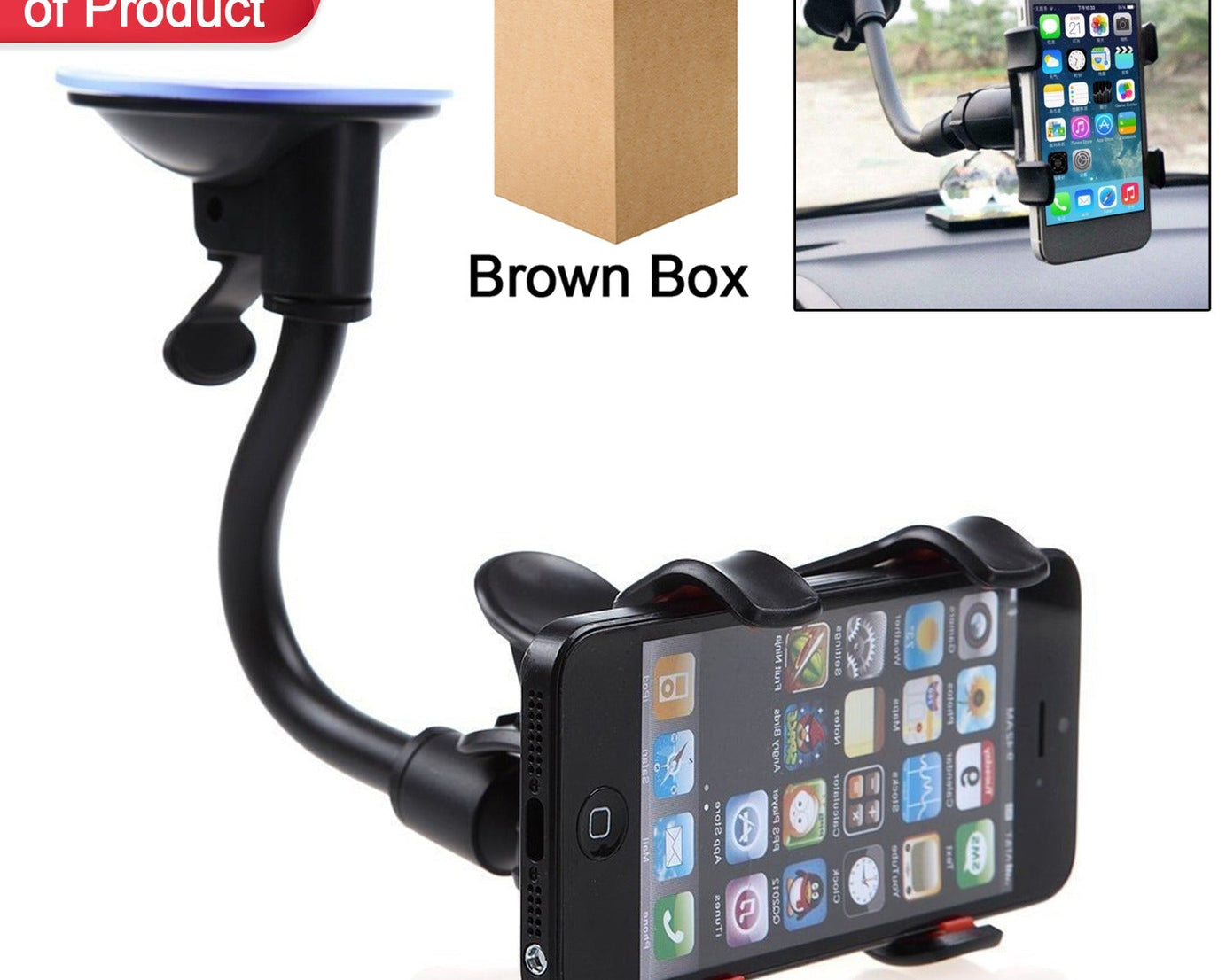 Multi-angle phone holder for car and home