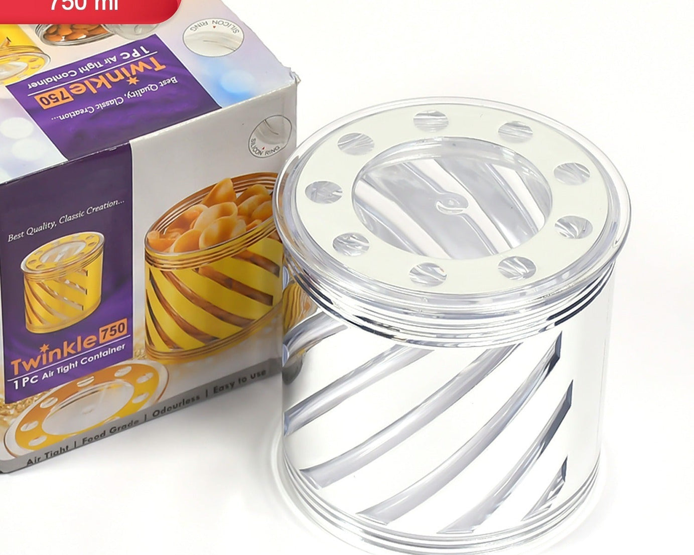 750ml storage container with airtight lid