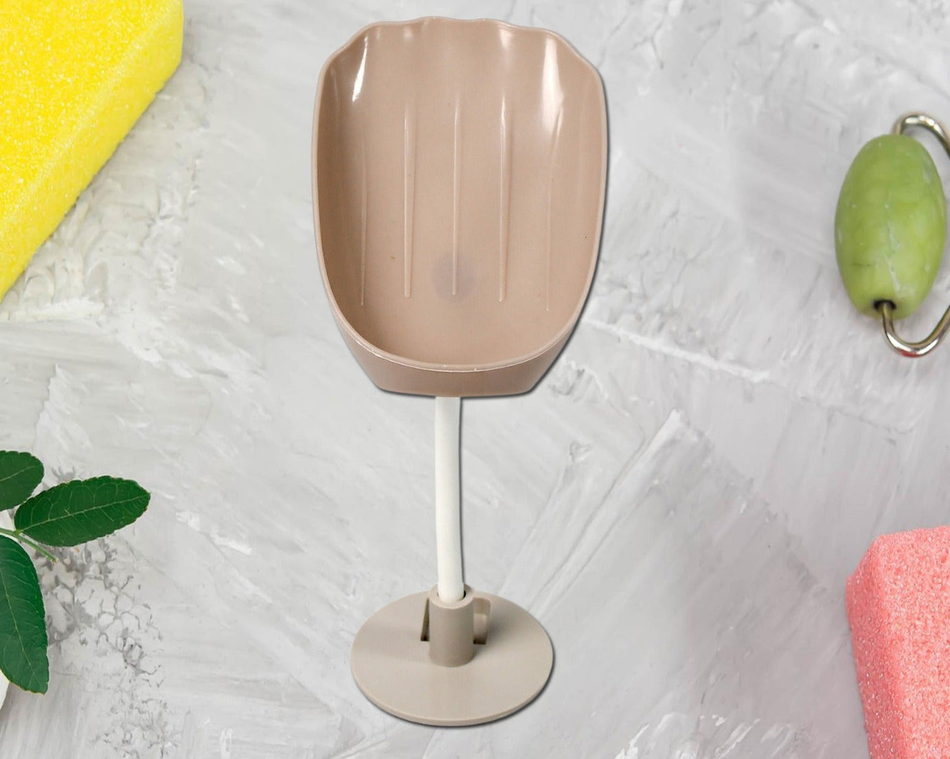 4006 Soap Dish Wall Mounted Soap Dish No-Drilling Soap Holder Self Draining Waterfall Soap Tray Bar Soap Holder for Shower / Bathroom Soap Holder for Shower Adjustable Removable Soap Holder