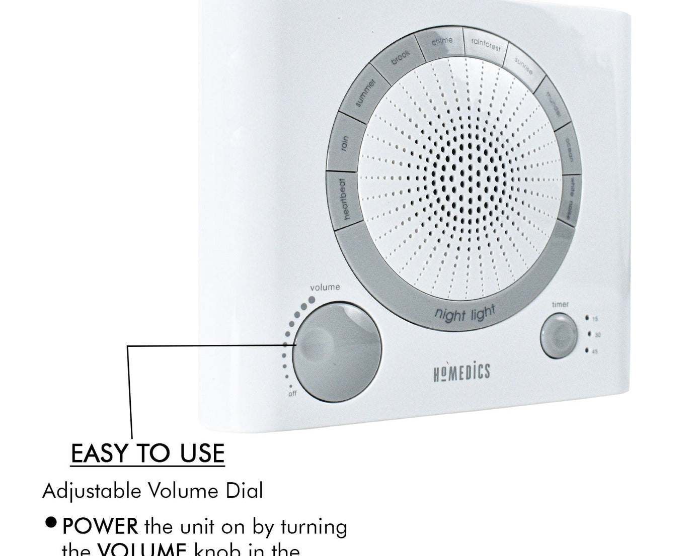Sleep Therapy Noise Sound Therapy Machine with 8 High-Fidelity Soothing Sleeping , Anxiety , Stress Natural Sounds, Battery or Adaptor Charging Options, 3 Auto-Off Timer Option