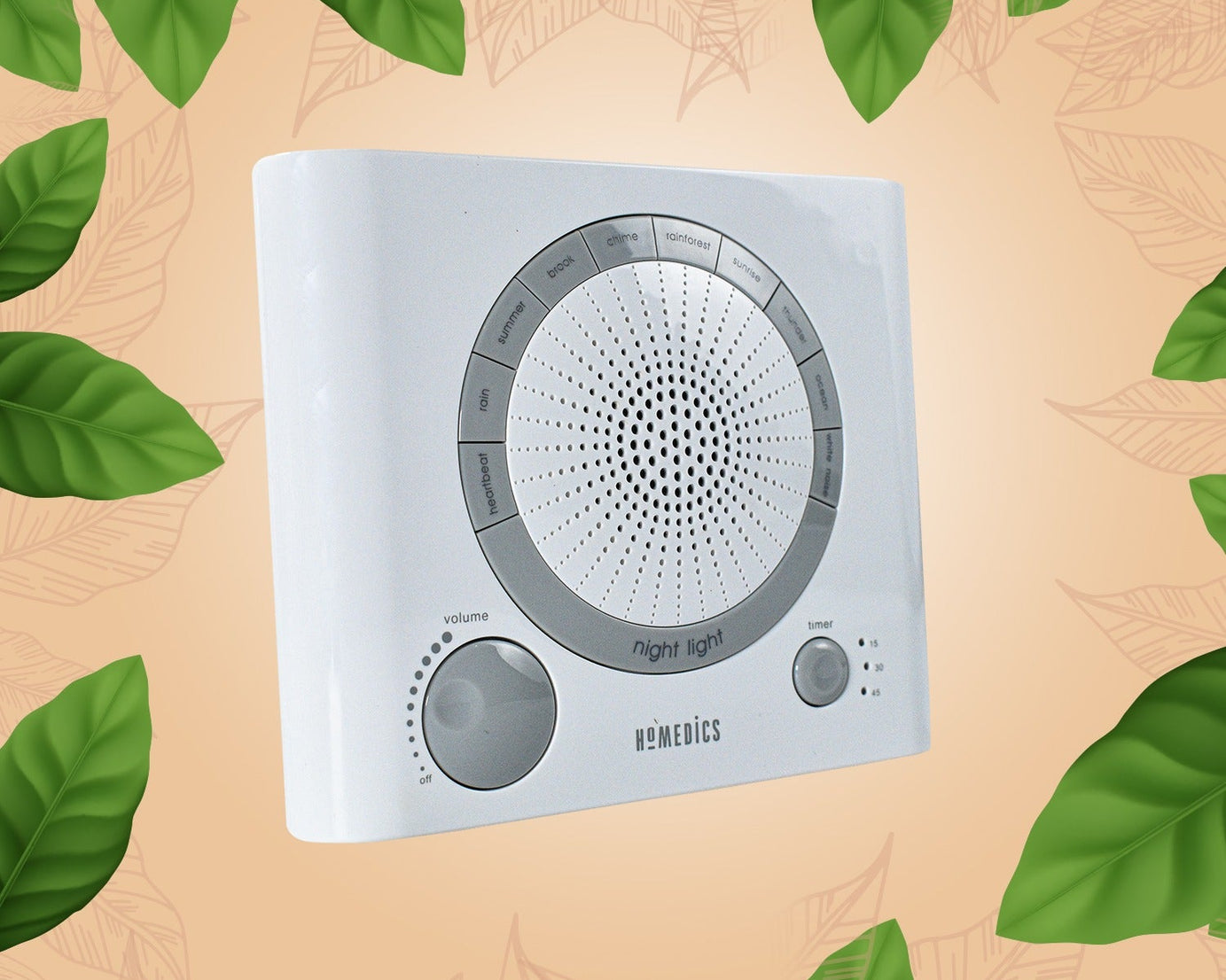 Sleep Therapy Noise Sound Therapy Machine with 8 High-Fidelity Soothing Sleeping , Anxiety , Stress Natural Sounds, Battery or Adaptor Charging Options, 3 Auto-Off Timer Option