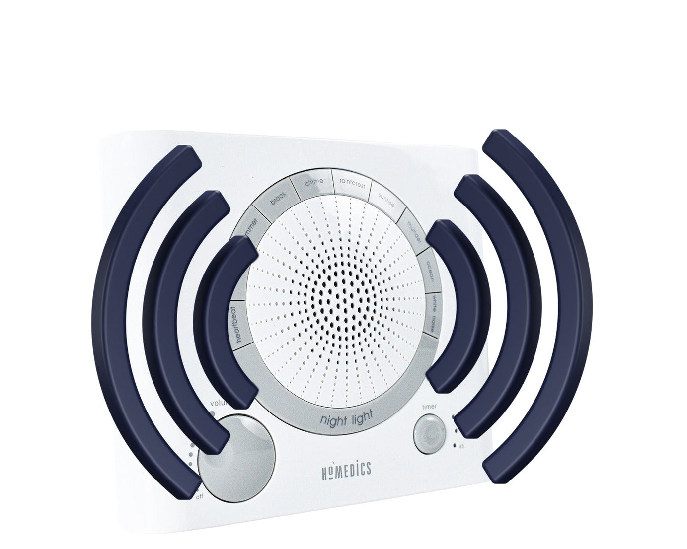 Sleep Therapy Noise Sound Therapy Machine with 8 High-Fidelity Soothing Sleeping , Anxiety , Stress Natural Sounds, Battery or Adaptor Charging Options, 3 Auto-Off Timer Option