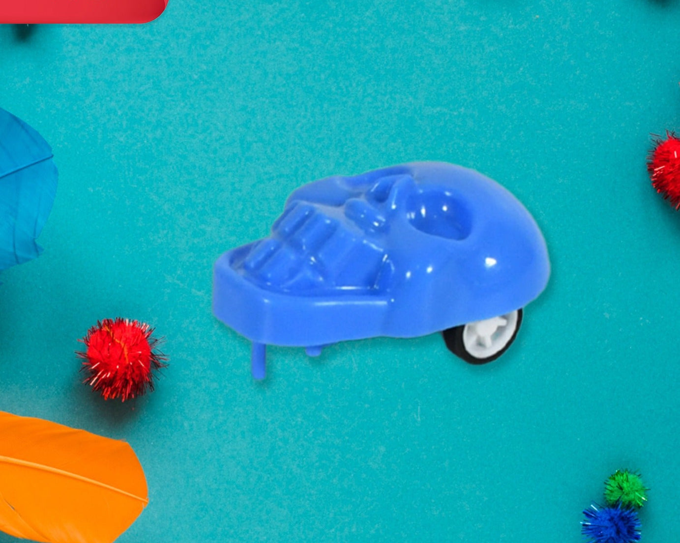 Pull Back Skull Toy, Small DIY Pull Back Skull Toy For Kids