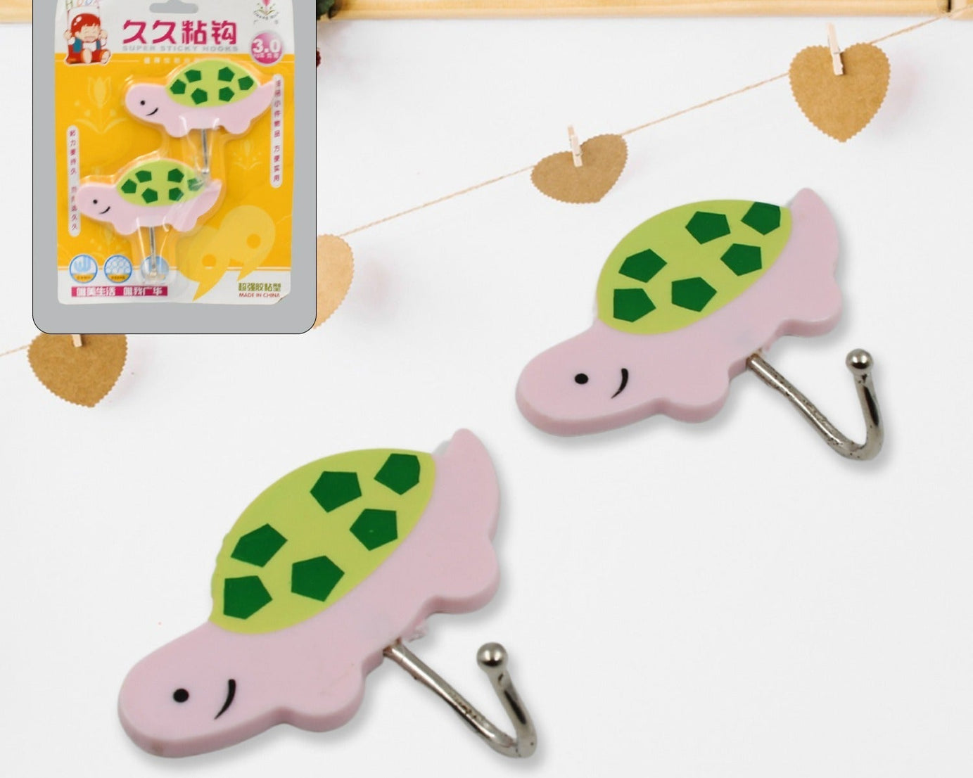 Multipurpose Strong Hook Self-Adhesive hooks for wall Heavy Duty Hook, Sticky Hook Household For Home, Decorative Hooks, Bathroom & All Type Wall Use Hook, Suitable for Bathroom, Kitchen, Office