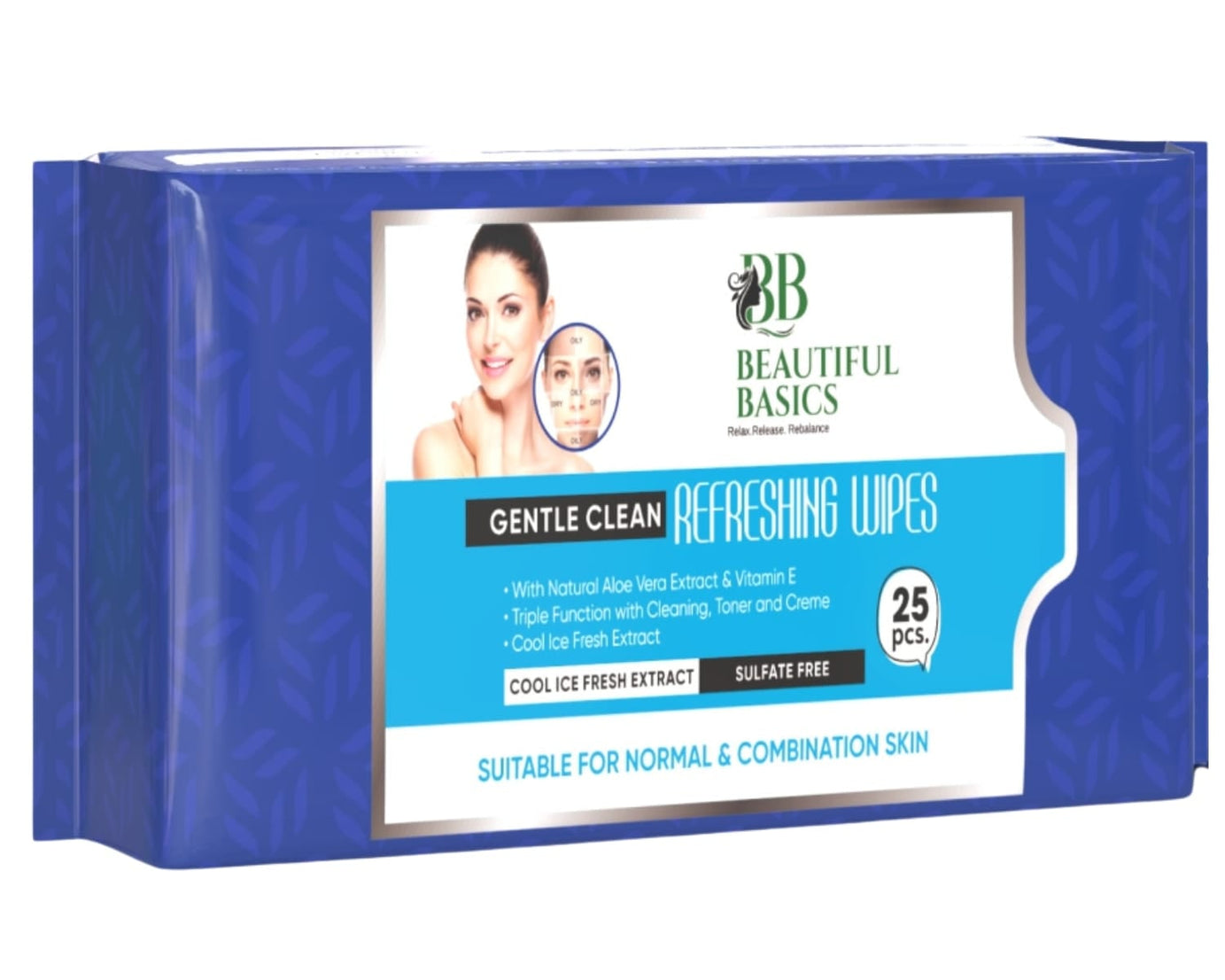 Refreshing Wet Wipes for Face | Facial Cleansing | Refreshing & Skin Hydration| Soothing for skin | pH Balance & Alcohol Free | Nourishing with Fruit extract | 25 Wipes