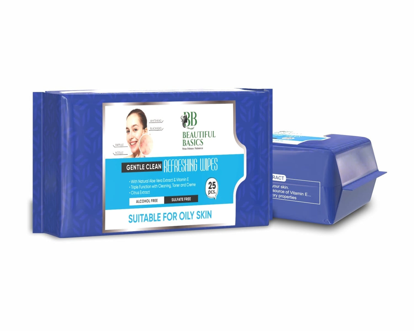 Refreshing Wet Wipes for Face | Facial Cleansing | Refreshing & Skin Hydration| Soothing for skin | pH Balance & Alcohol Free | Nourishing with Fruit extract | 25 Wipes