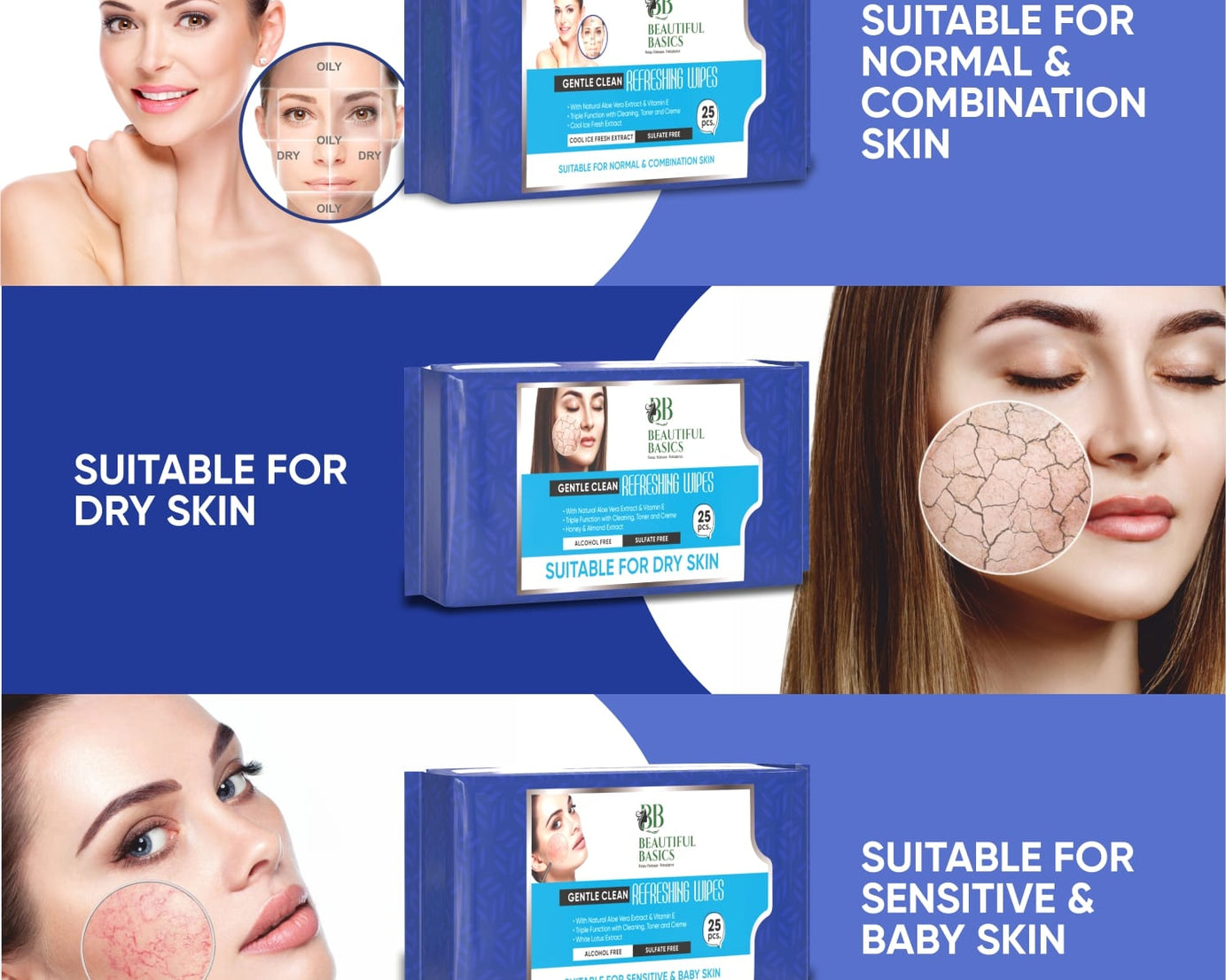 Refreshing Wet Wipes for Face | Facial Cleansing | Refreshing & Skin Hydration| Soothing for skin | pH Balance & Alcohol Free | Nourishing with Fruit extract | 25 Wipes