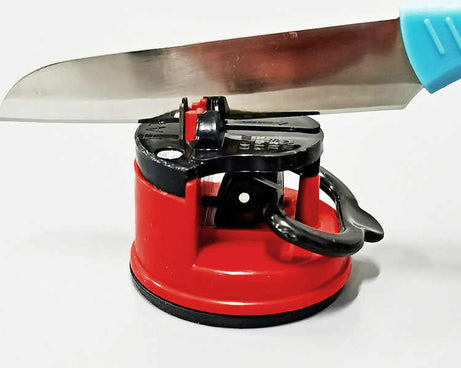 Knife sharpener with suction cup