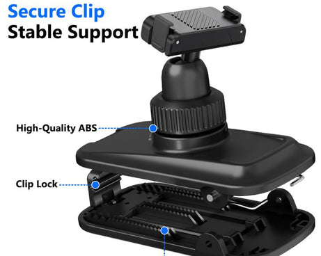Magnetic Quick-Release Base Backpack Clamp Mount for DJI Action 3 / 4 / 5 Pro / Osmo 360, For DJI Action 3 / 4 / 5 Pro / Osmo 360