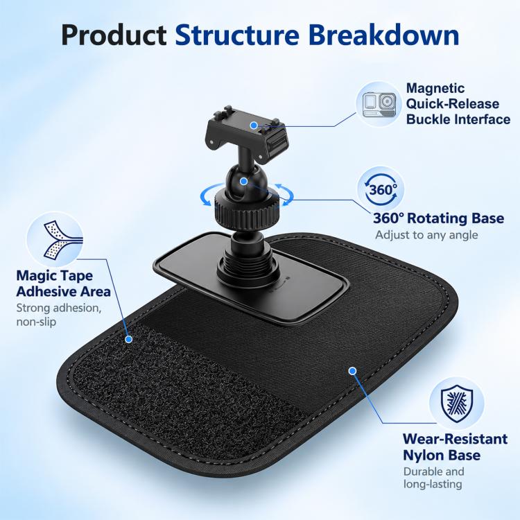 Magnetic Quick-Release Backpack Shoulder Strap Mount for Insta360 Ace Pro 2 / 1 / Ace / X5, For Insta360 Ace Pro 2 / 1 / Ace / X5