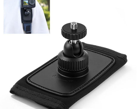 Magnetic Quick-Release Backpack Shoulder Strap Mount with 1/4 inch Screw Interface & Phone Clamp for DJI, Insta360, GoPro and Other Action Cameras, Smartphones, For DJI, Insta360, GoPro and Other Action Cameras, Smartphones