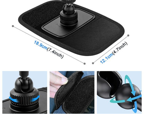Magnetic Quick-Release Backpack Shoulder Strap Mount with 1/4 inch Screw Interface & Phone Clamp for DJI, Insta360, GoPro and Other Action Cameras, Smartphones, For DJI, Insta360, GoPro and Other Action Cameras, Smartphones
