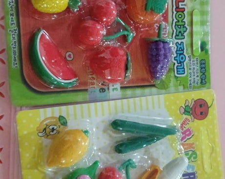 3D Mix Design Fancy & Stylish Colorful Erasers, Mini Eraser Creative Cute Novelty Eraser for Children Different Designs Eraser Set for Return Gift, Birthday Party, School Prize (1 Set)