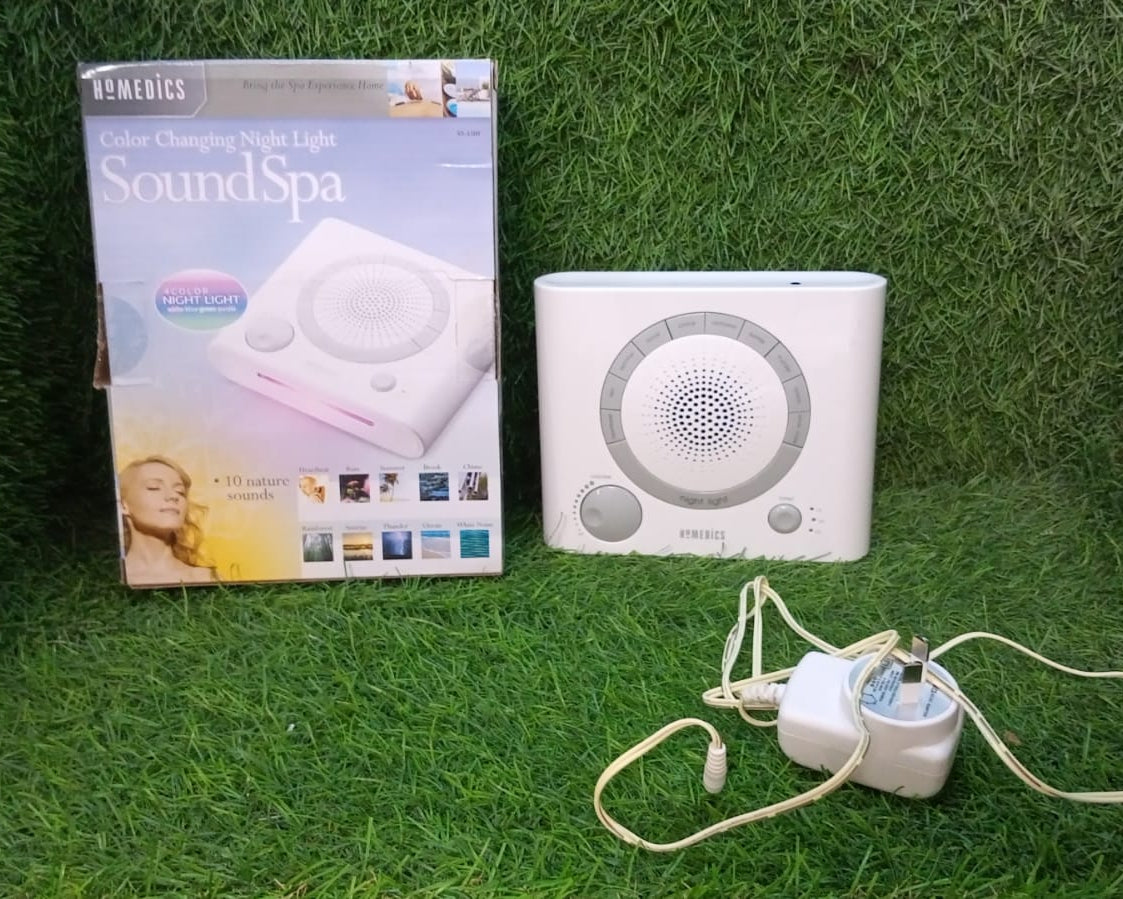 Sleep Therapy Noise Sound Therapy Machine with 8 High-Fidelity Soothing Sleeping , Anxiety , Stress Natural Sounds, Battery or Adaptor Charging Options, 3 Auto-Off Timer Option