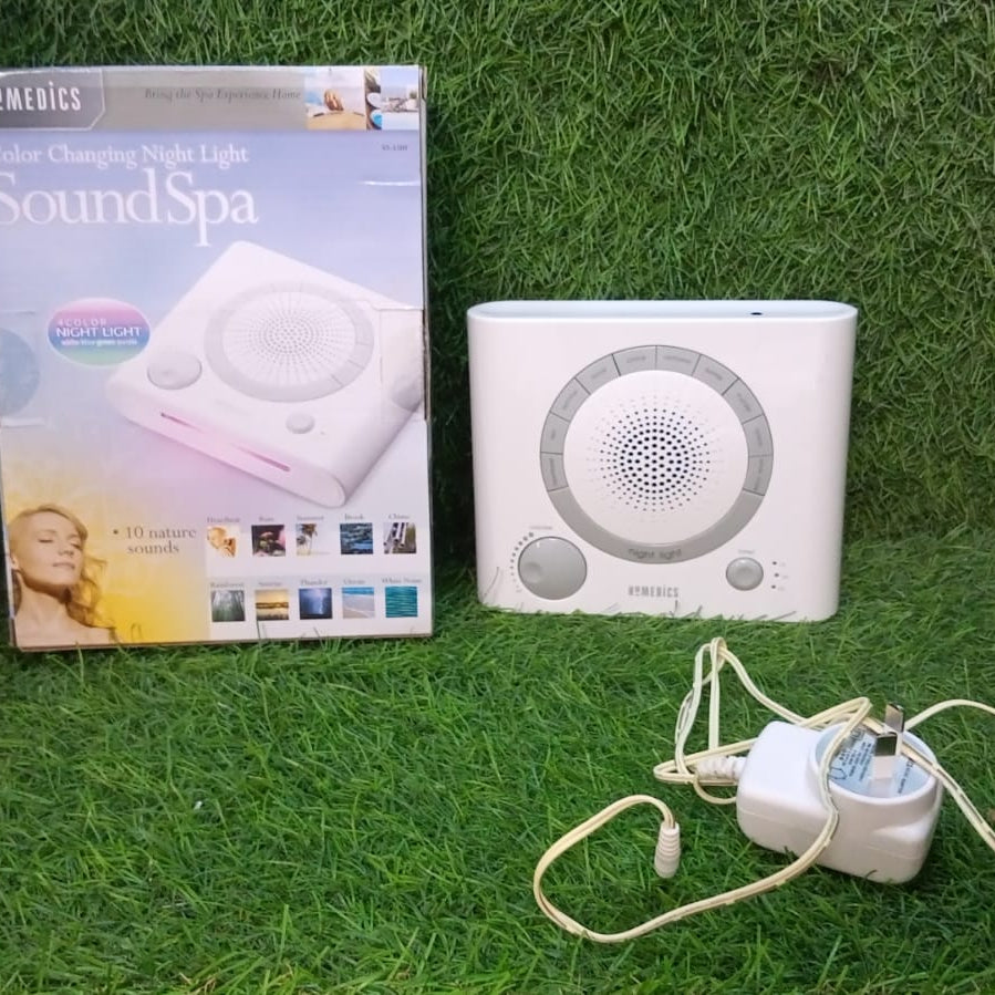 Sleep Therapy Noise Sound Therapy Machine with 8 High-Fidelity Soothing Sleeping , Anxiety , Stress Natural Sounds, Battery or Adaptor Charging Options, 3 Auto-Off Timer Option