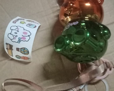 Cute Plastic Water Bottle, with adjustable shoulder strap and stickers, portable drinking cup Water Bottle For Kids | Water Bottle | Return Gift For Kids | Water Bottle With Straw | School Water Bottle (1 Pc)