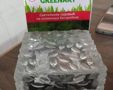 8557 Solar Ice Cube Shaped Garden Light, Ice Cube Shaped Garden Warm Light Outdoor Solar Garden Decorative Lights for Walkway Pathway Backyard Christmas Decoration Parties