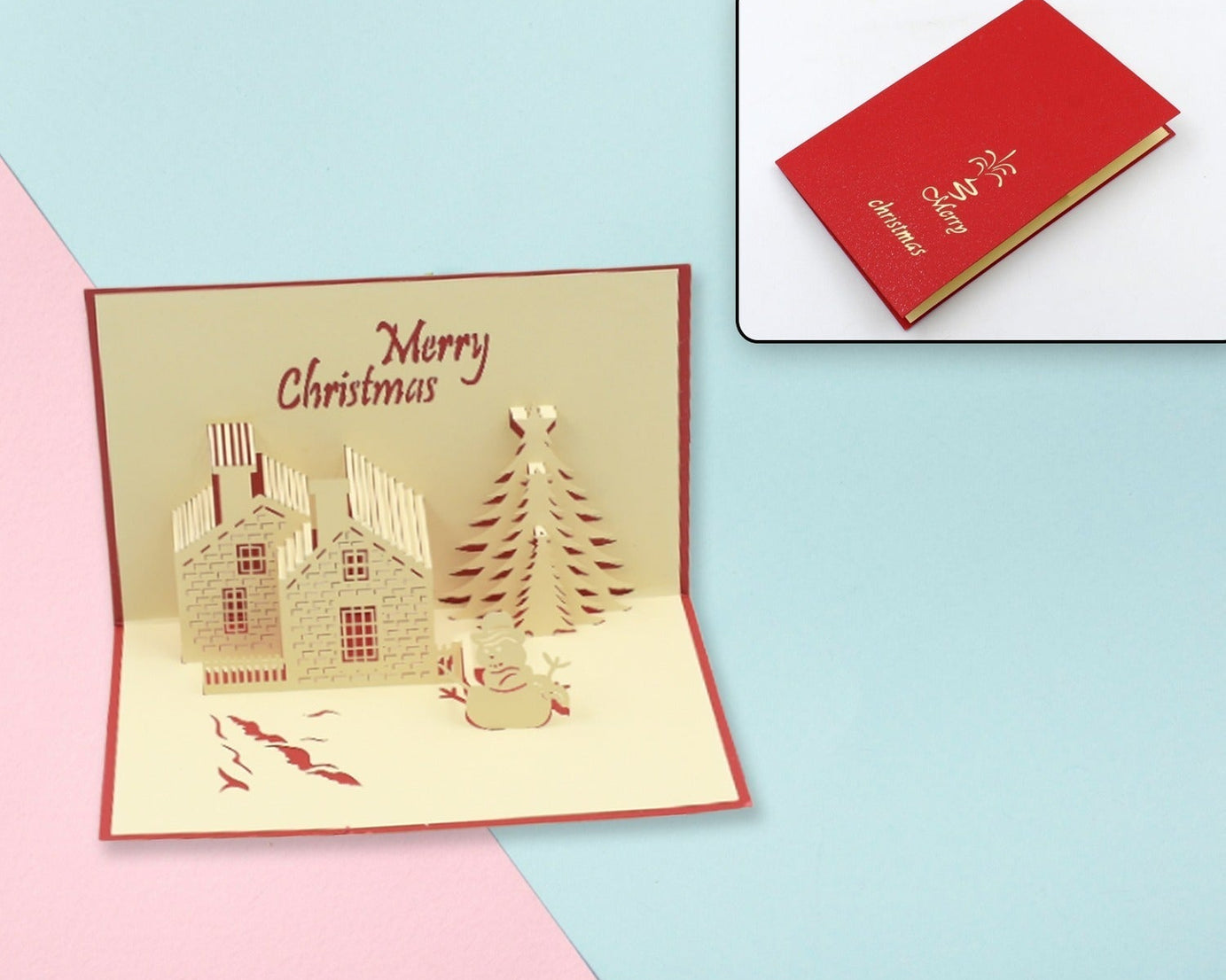 3D Paper Wish Card High Quality Paper Card All Design Card Good Wishing Card  (Birthday , Valentine , love , Christmas Card) (1Pc )