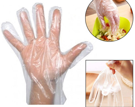 Clear gloves on hand