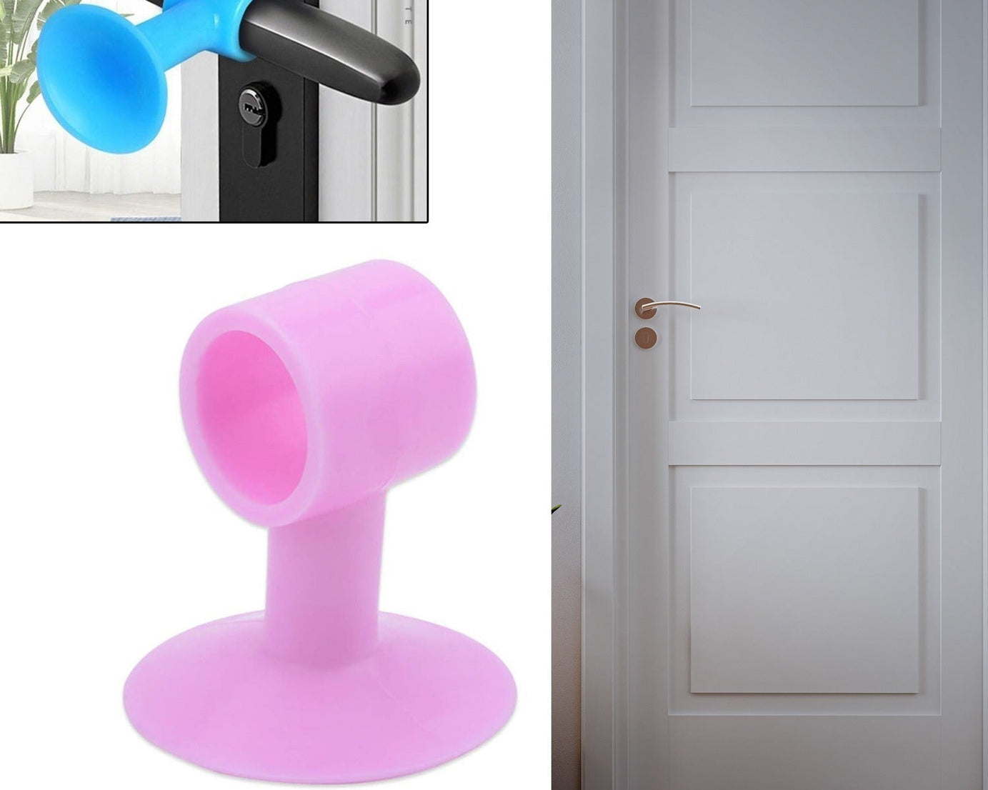 Anti-collision door stopper, silicone mini crash pad for handles.