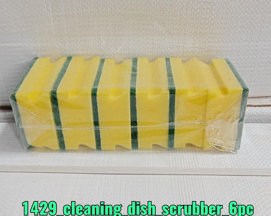 2-in-1 scrub sponge pad, perfect for cleaning kitchen sinks and bathroom surfaces.