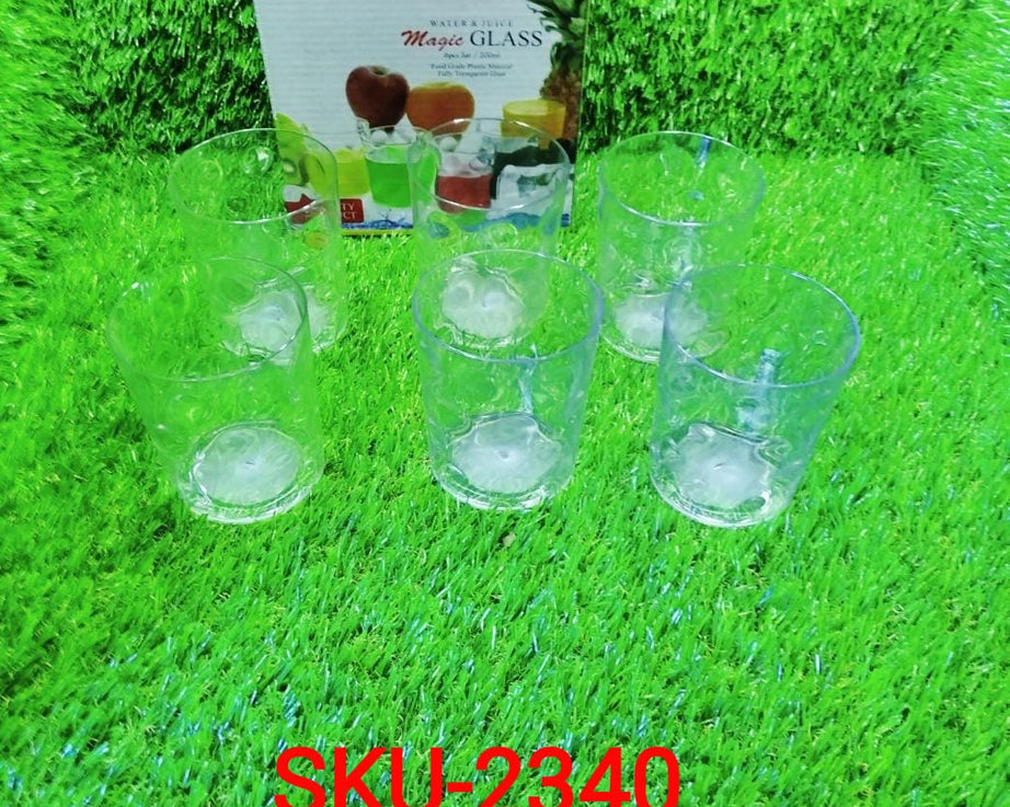 Unbreakable drinking glasses set of 6 pieces