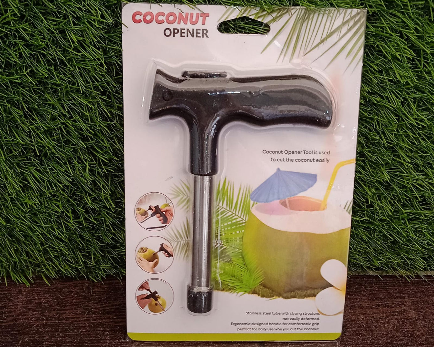 Efficient coconut drilling tool