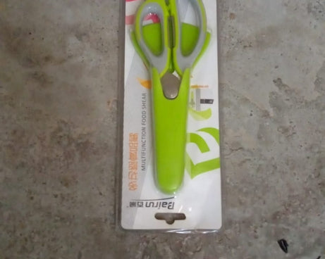 Multi-Purpose Kitchen Shears with Magnetic Holder, Stainless Steel, Red Multifunction Heavy Duty and Kitchen Scissors