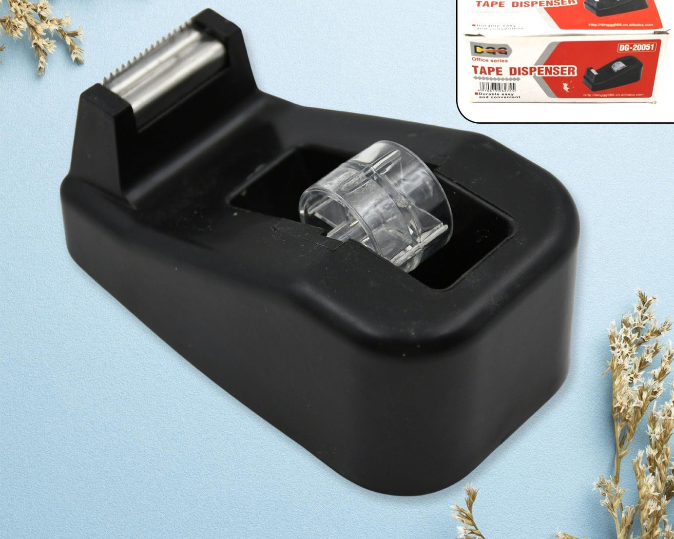 9515 Plastic Tape Dispenser Cutter for Home Office use, Tape Dispenser for Stationary, Tape Cutter Packaging Tape (1 pc / 237 Gm)