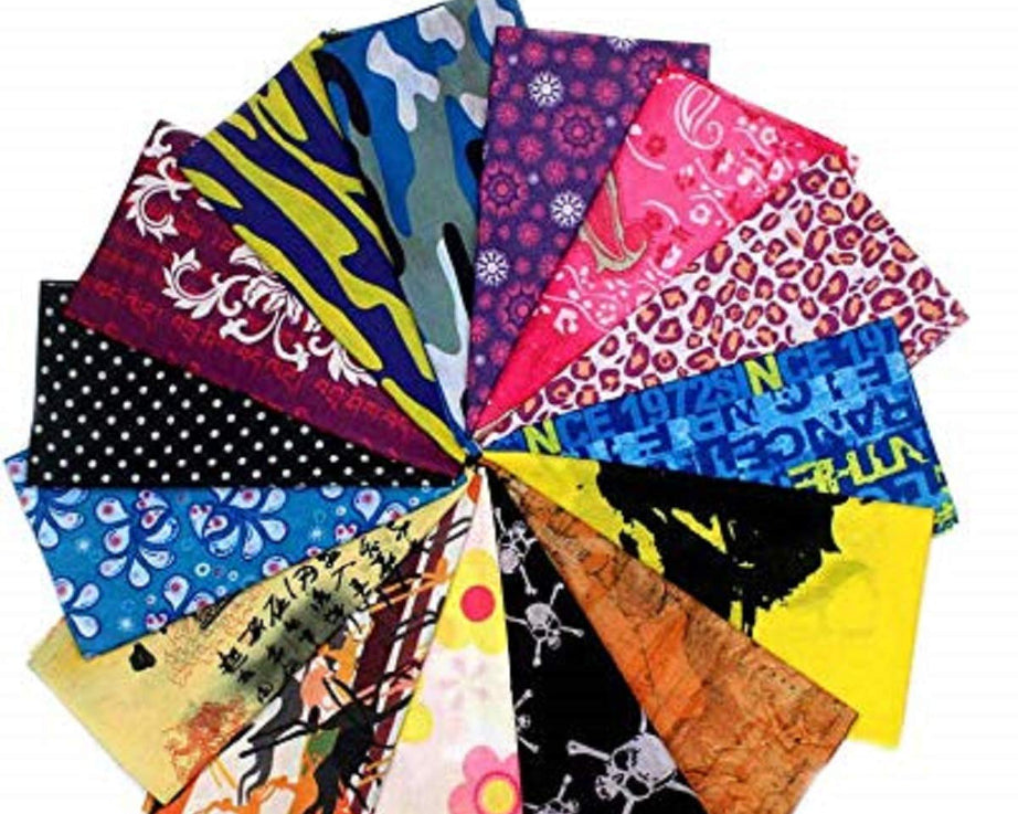 Unisex neck gaiter folded compactly, ideal for travel and outdoor activities