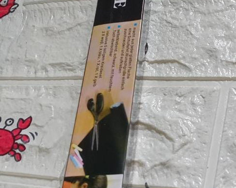 Blackboard wall sticker close-up