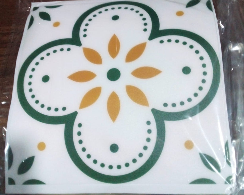 Peel and Stick Floor Tiles Kitchen / Bathroom Backsplash Sticker Detachable Waterproof DIY Tile Stickers for Wall Decoration Tiles Home Decoration (8x8 Inch / 1 pc Tiles)