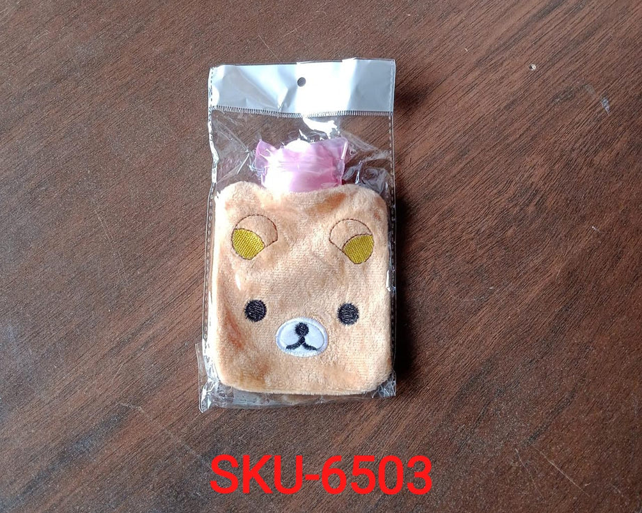 6503 Orange Panda small Hot Water Bag with Cover for Pain Relief, Neck, Shoulder Pain and Hand, Feet Warmer, Menstrual Cramps.